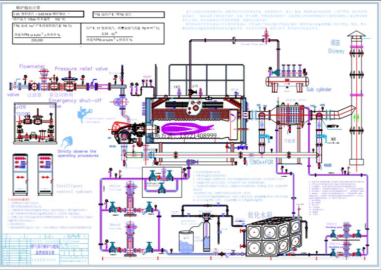 燃气锅炉安装效果图